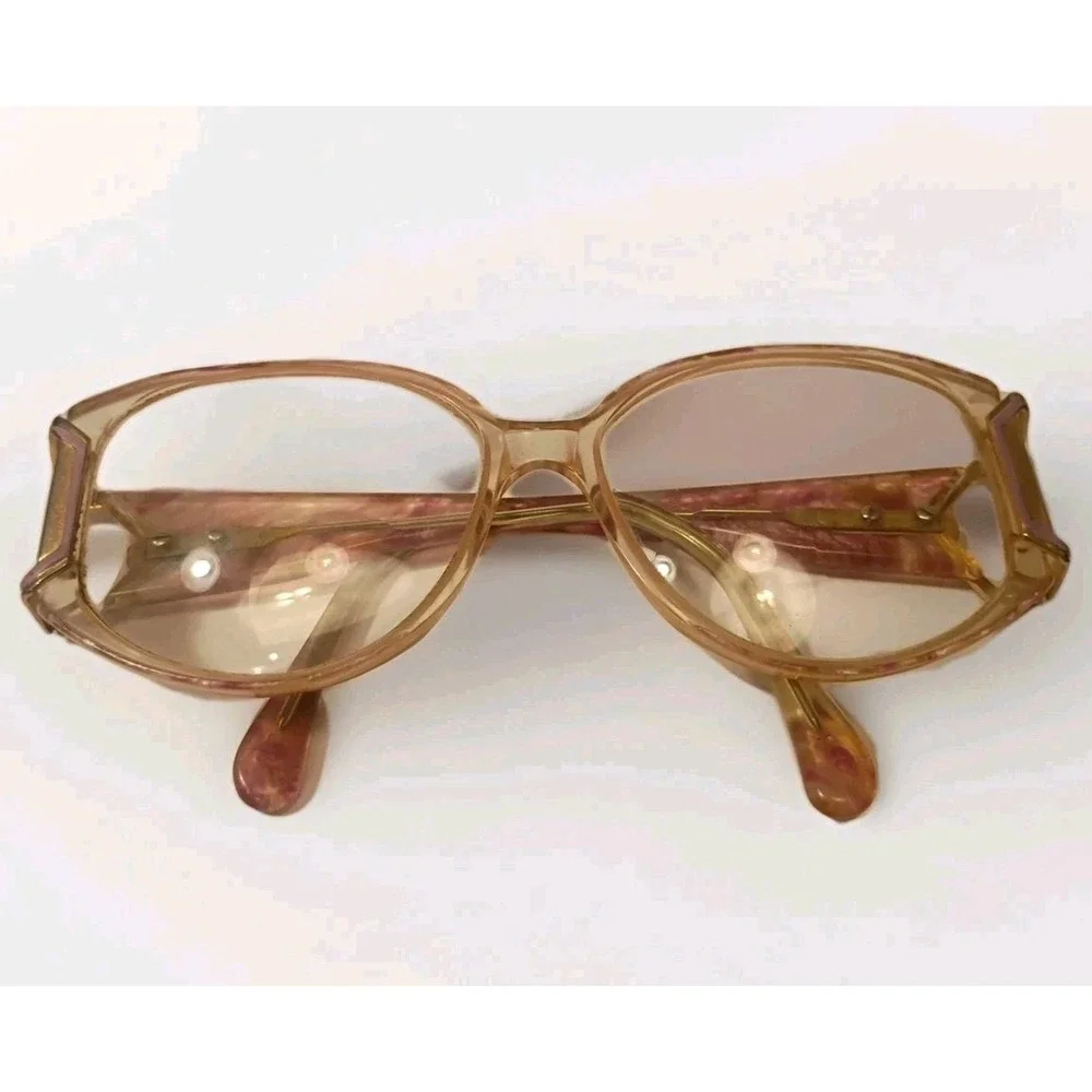 SL Gold & Marble Pink Vintage Eyeglass
